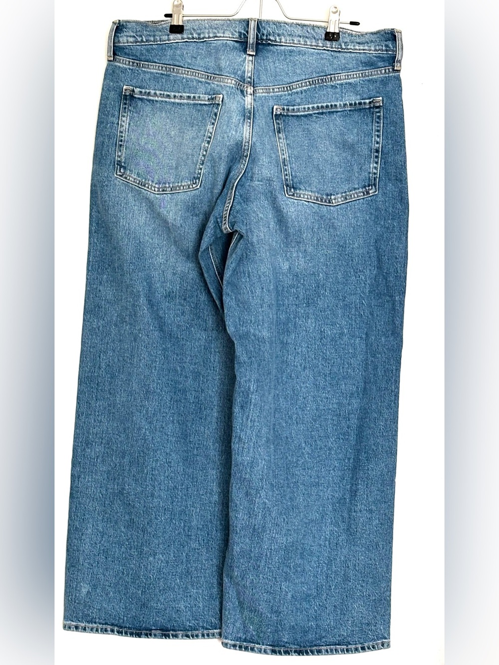 Old Navy The Slouchy Wide-Leg Mid-Rise Jeans Size 12 Petite - Picture 3 of 5